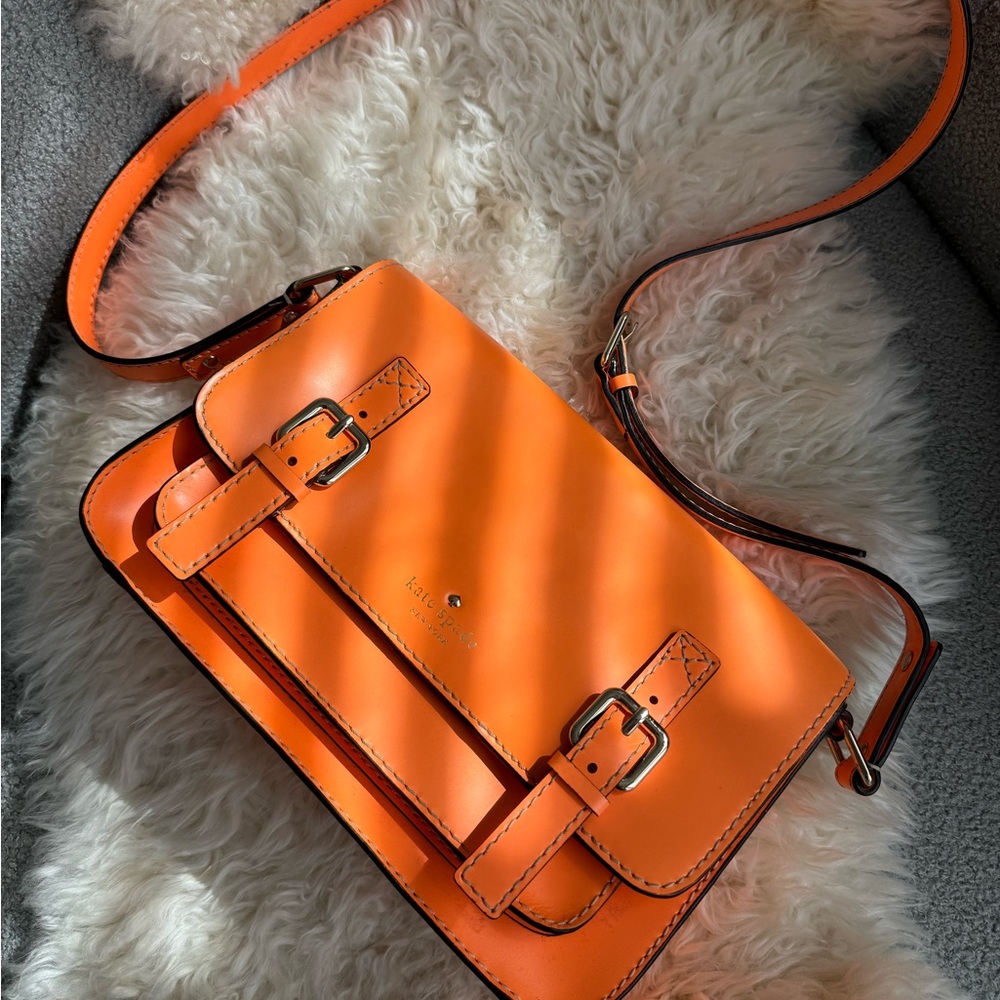 Kate Spade Leather Essex Scout Rare Orange